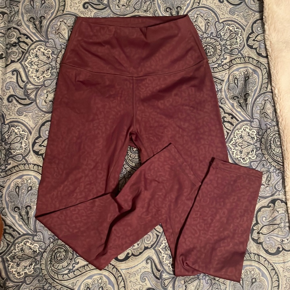 Born Primitive Fierce leggings. Black cherry leopard print. Size Large. $65.